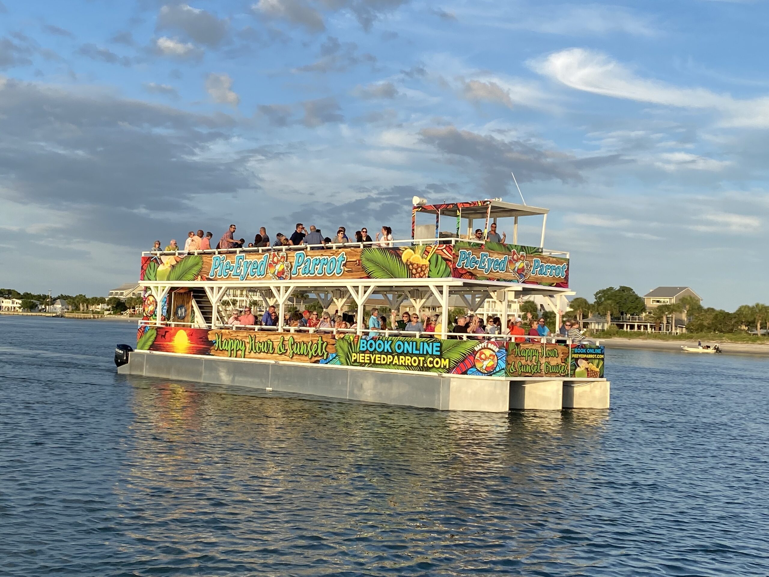 a large boat in a body of water